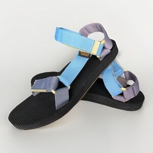 Teva Original Universal Sandals Women Size 7 Blue Purple Adjustable Sport Shoes